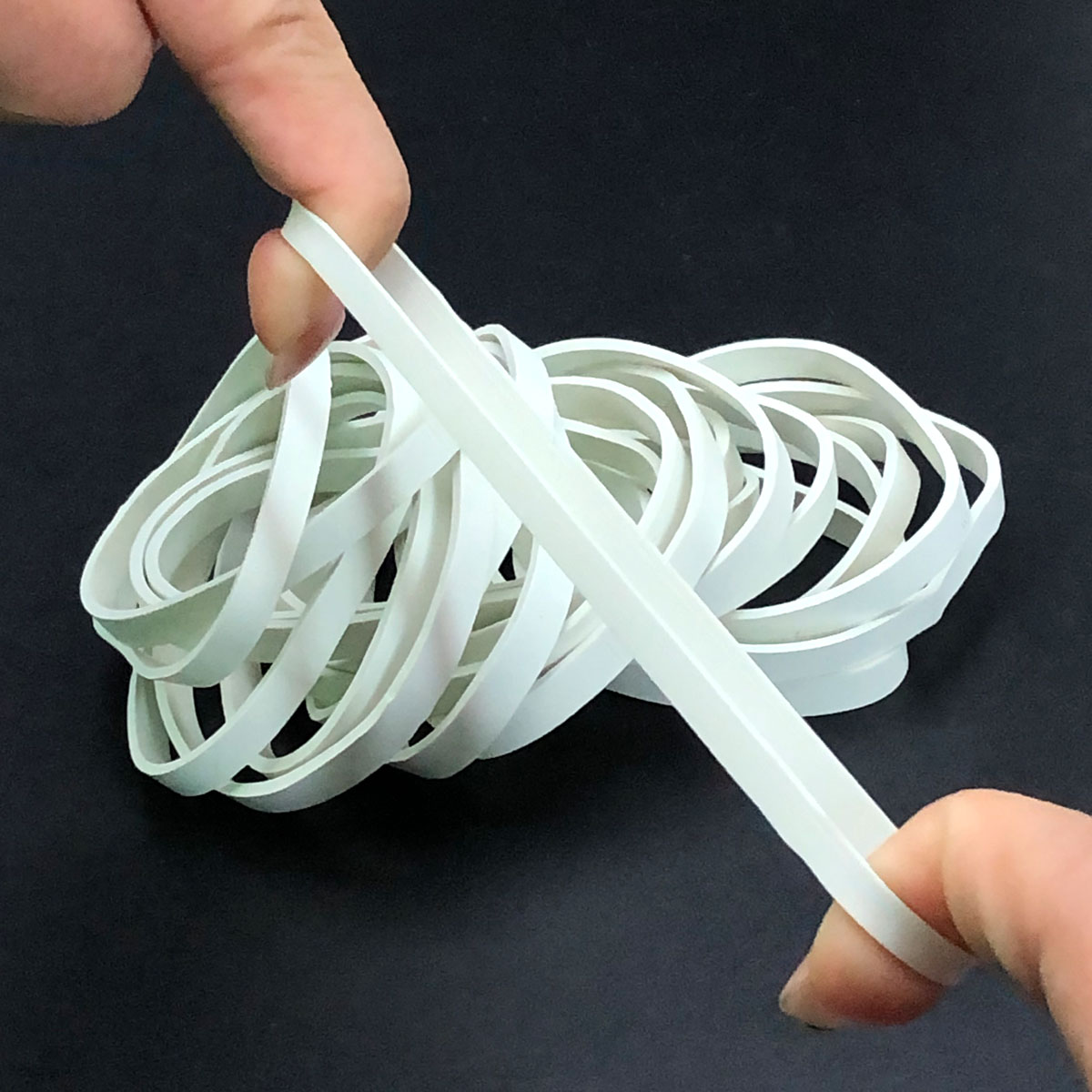 Stationery Warehouse - 100pcs Rubber Bands White Color Home