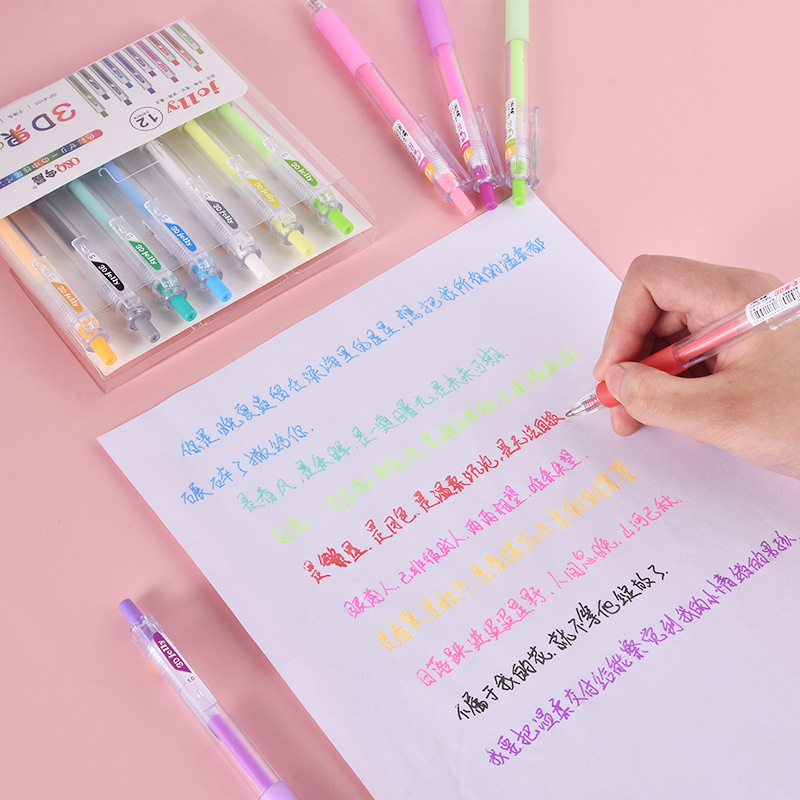 3D Three-dimensional Jelly Pen - огляд і ціна Gel Ink Pen Set