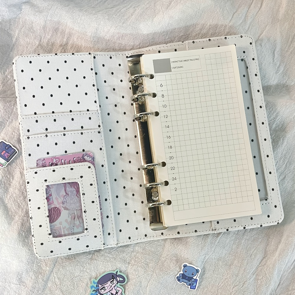 A6 Polka Dot Cloth Binder Note - огляд і ціна Graph Paper Pad