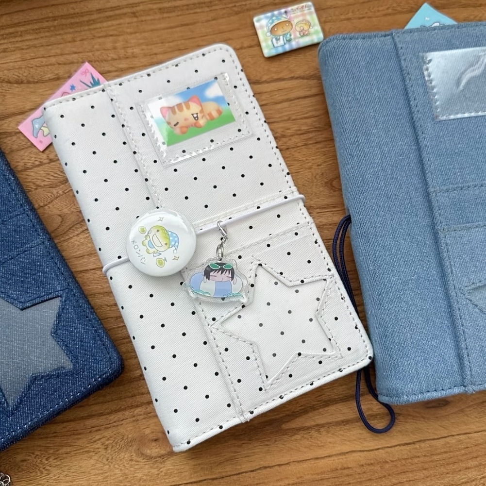 A6 Polka Dot Cloth Binder Note - огляд і ціна Graph Paper Pad