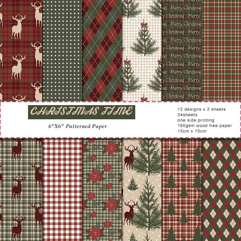 1Set Vintage Merry Christmas S - огляд і ціна Graph Paper Pad