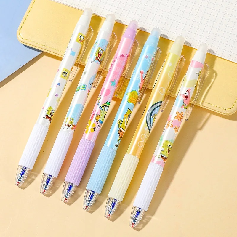6Pcs/Set SpongeBob Kawaii Eras - огляд і ціна Gel Ink Pen Set