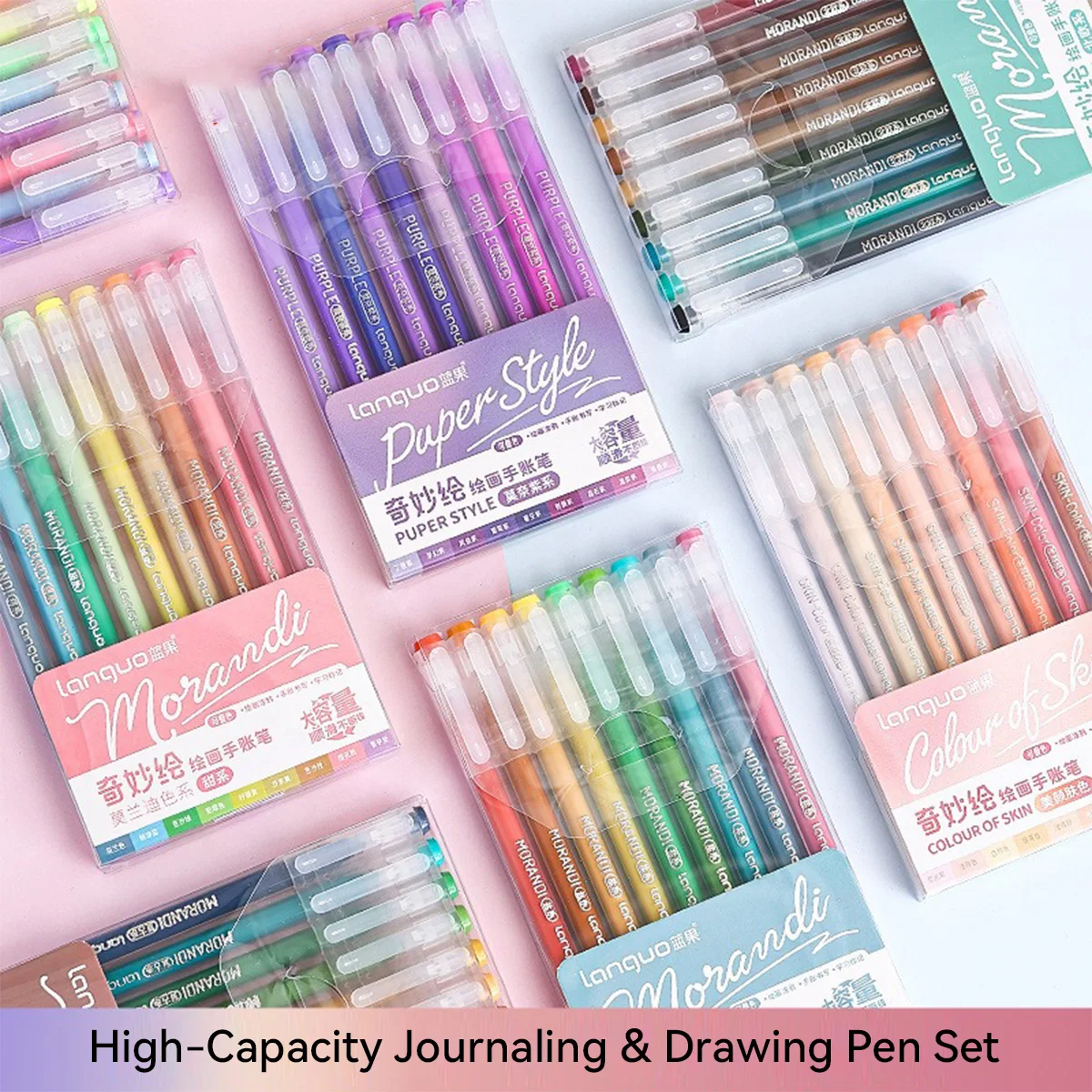 9pcs Set Morandi Color 0.5mm G - огляд і ціна Gel Ink Pen Set