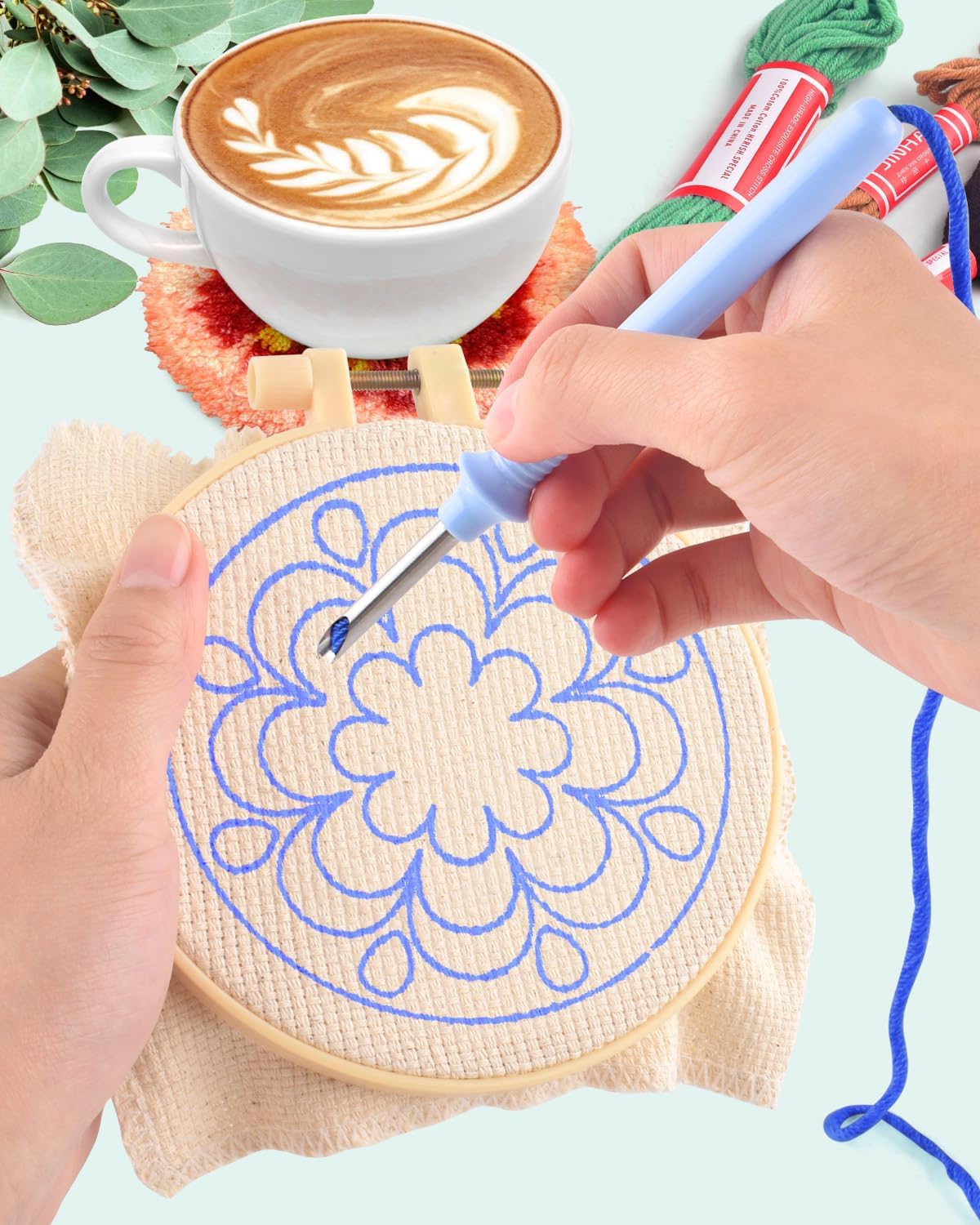 6pcs Punch Needle Embroidery K - огляд і ціна Graph Paper Pad