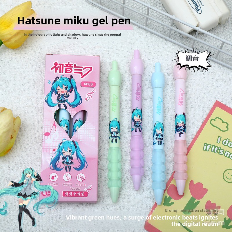Kawaii Hatsune Miku Gel Pen Cu - огляд і ціна Gel Ink Pen Set
