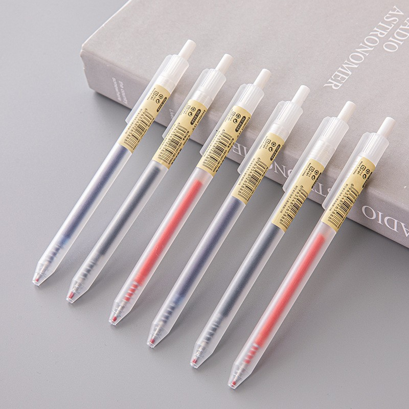 6/10Pcs 0.5mm Retractable Gel  - огляд і ціна Stationery Supplies Business