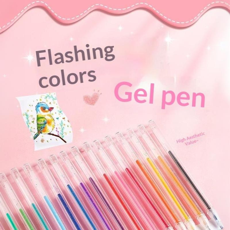 8/12/18 Colors Glitter Gel Pen - огляд і ціна Gel Ink Pen Set
