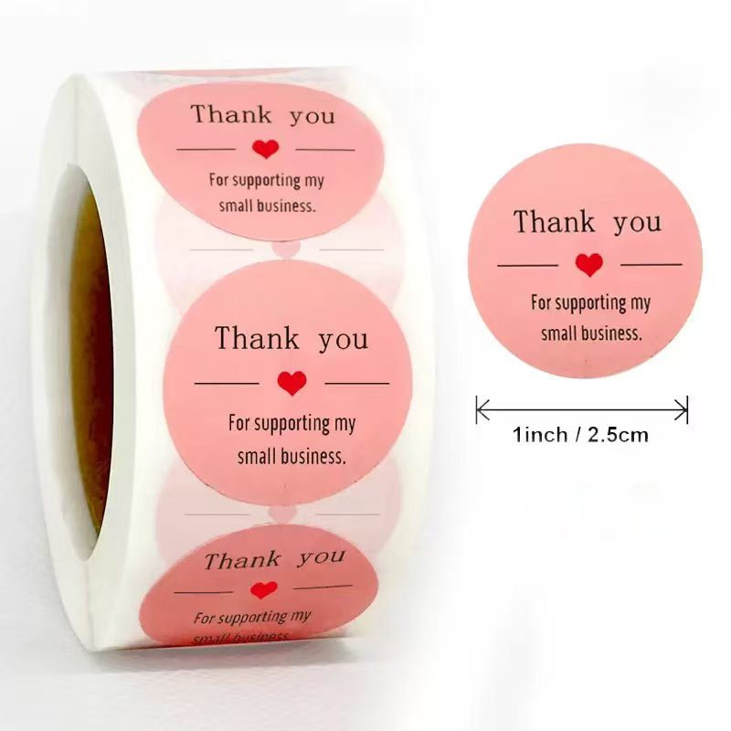 Thank You for Supporting My Sm - огляд і ціна Sticker Label Roll