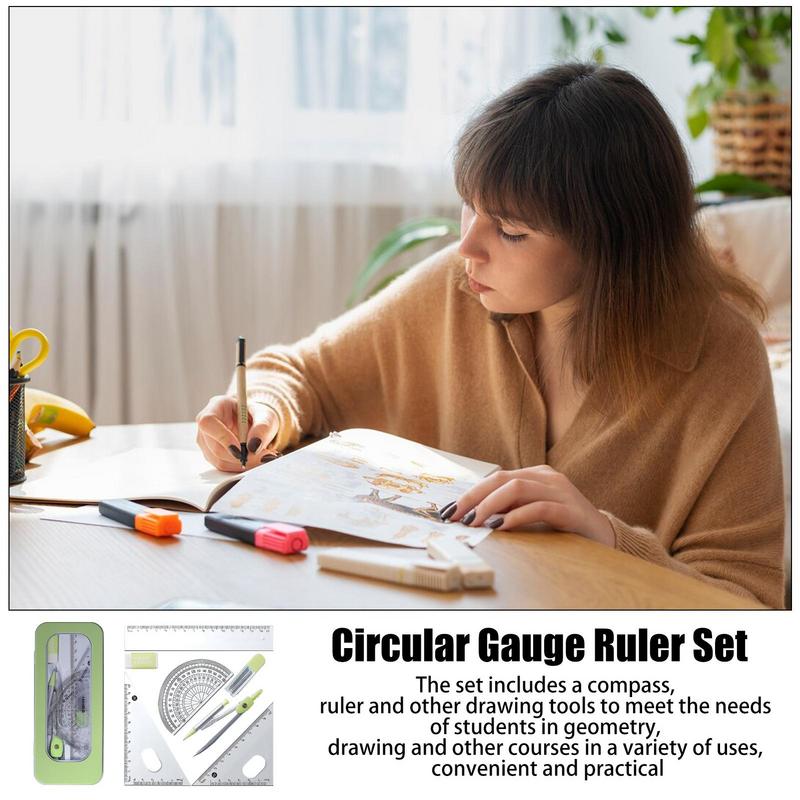 Protractor And Compass Set Mat - огляд і ціна Compass Geometry Set