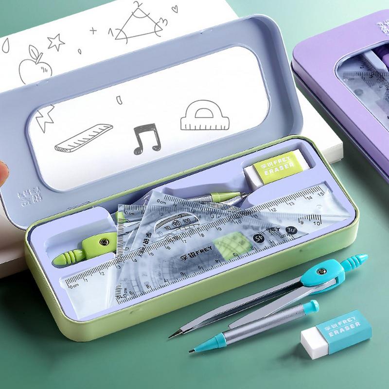 Protractor And Compass Set Mat - огляд і ціна Compass Geometry Set