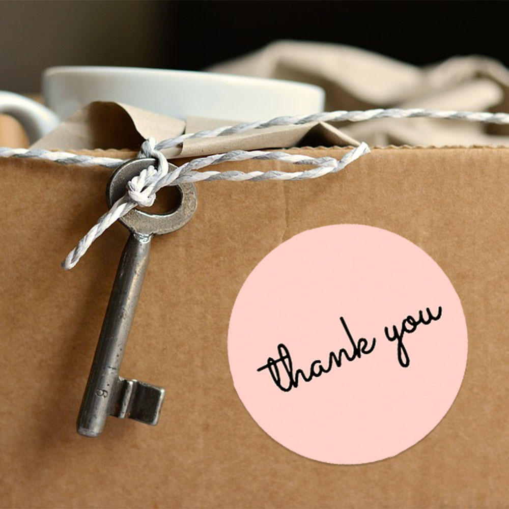 500 Thank You Stickers Roll 25 - огляд і ціна Sticker Label Roll