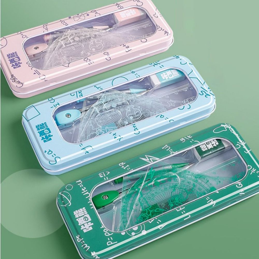 8Pcs/Set Multifunctional Math  - огляд і ціна Compass Geometry Set
