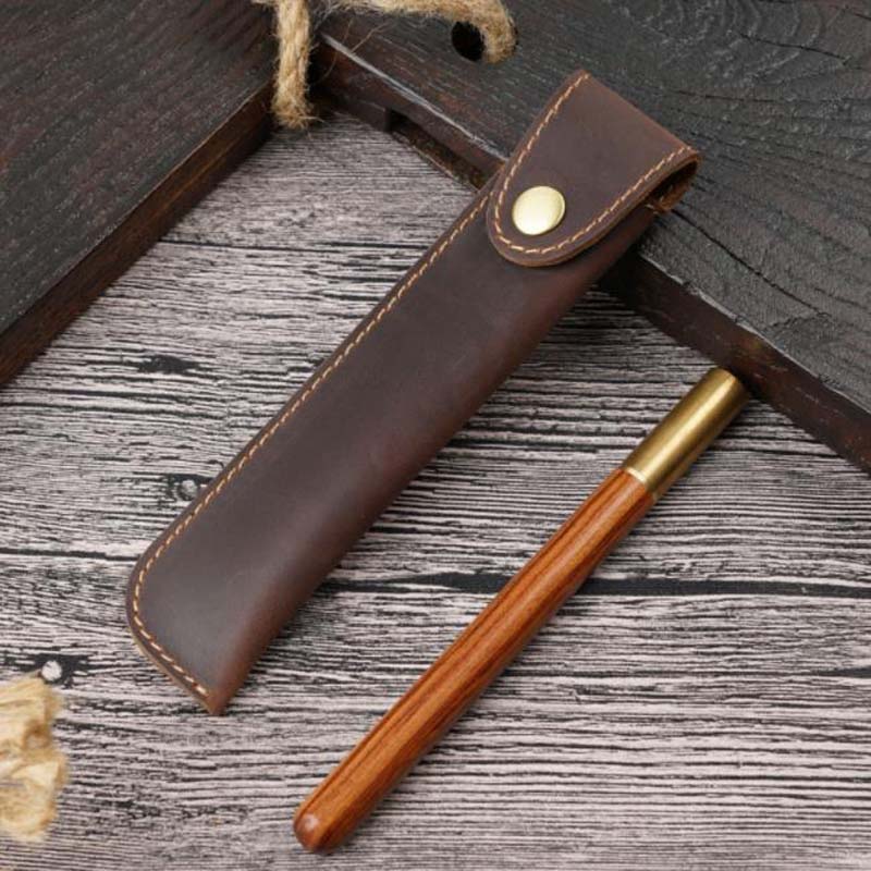 1pc Pen Bag Leather Packaging  - огляд і ціна Stationery Supplies Business