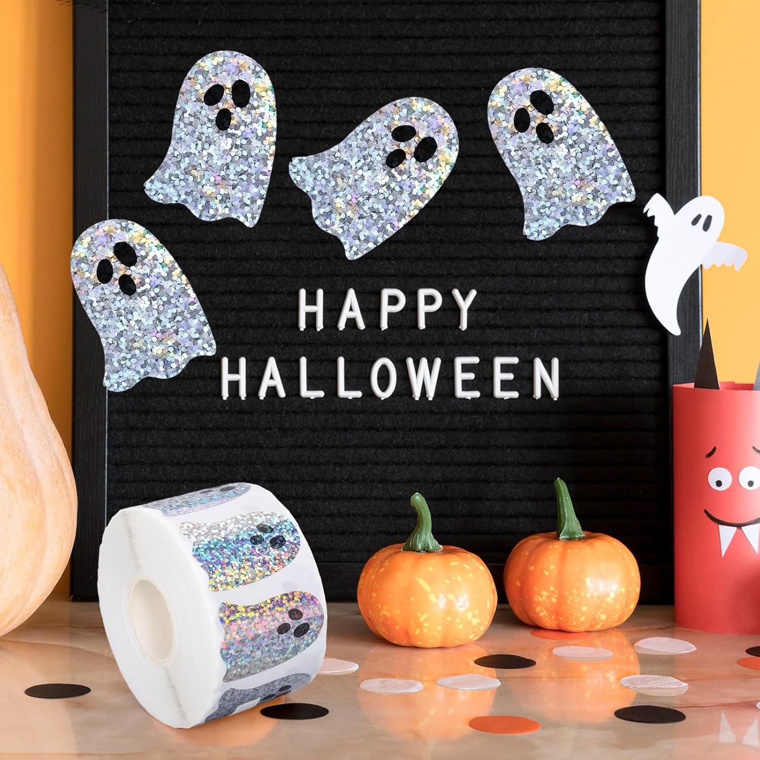 Ghost-Shaped DIY Waterproof St - огляд і ціна Sticker Label Roll