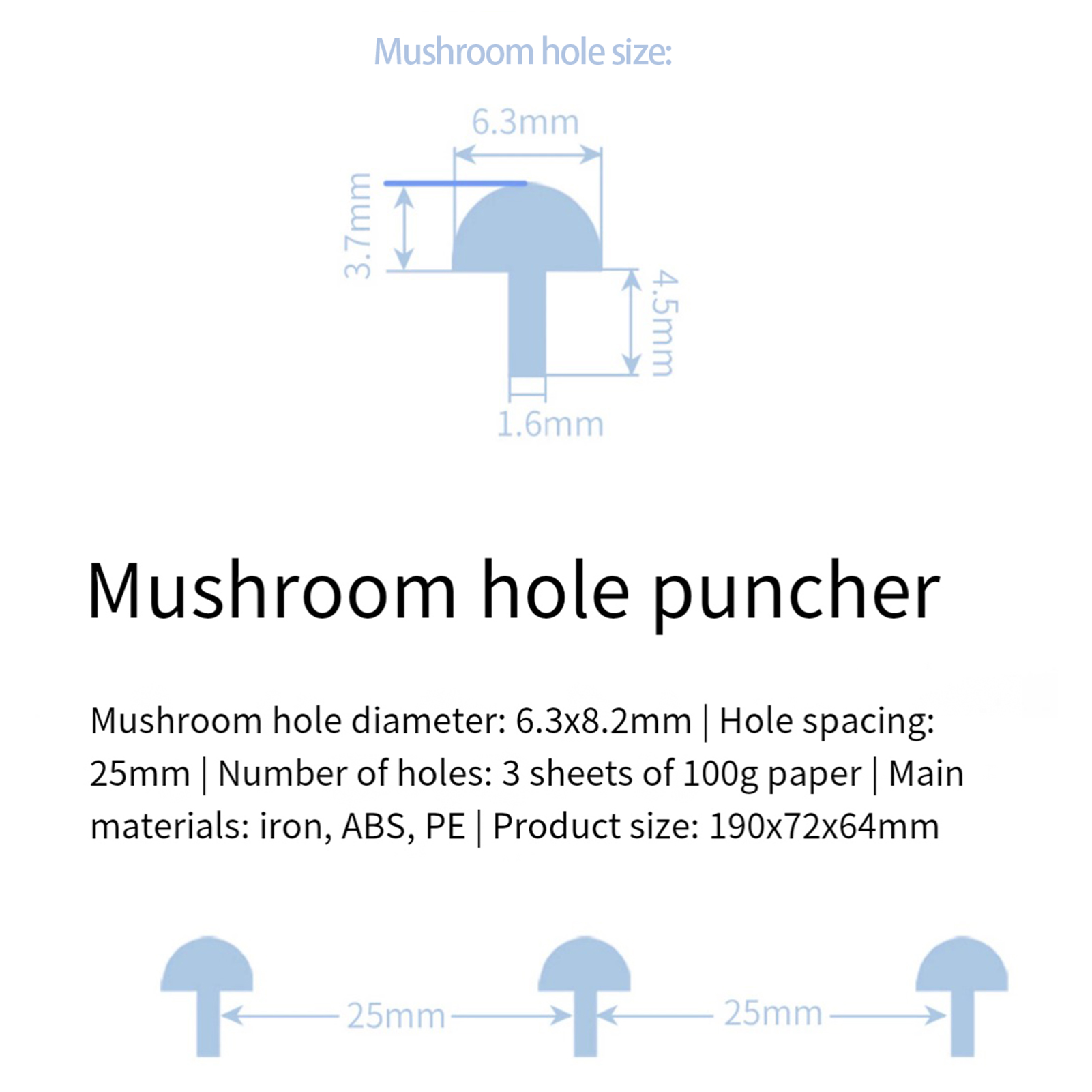 KW-triO Handheld DIY Mushroom  - огляд і ціна Paper Punch 3 Hole